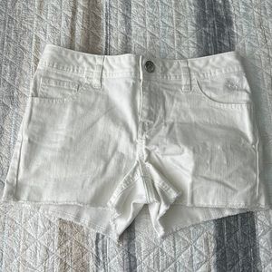 Justice white shorts